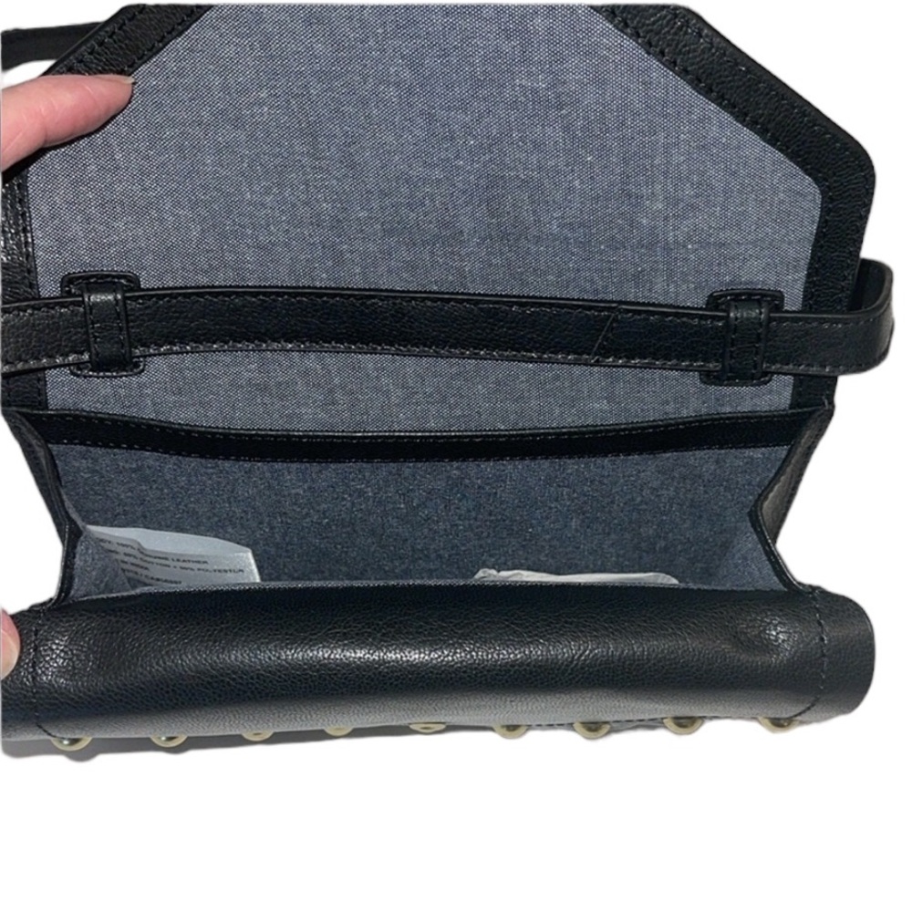 Lucky Brand Ruth Scalloped Crossbody Bag Black NWT - Picture 9 of 17